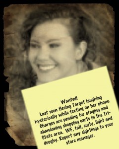 Wanted poster for Tall Curly Biscuit, humor blogger.