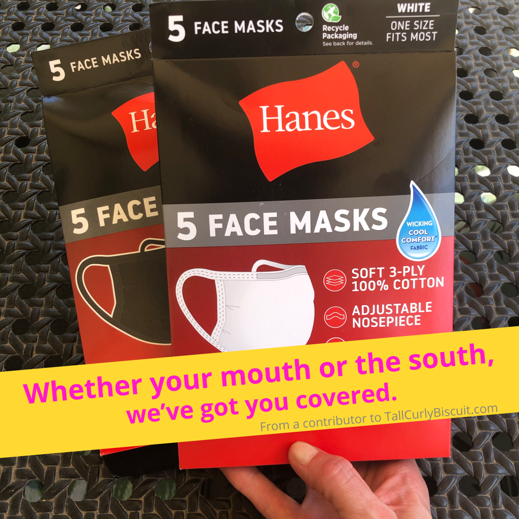 Hanes face masks mouth or south
